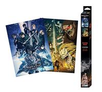 ABYstyle GBEye Set de pósters El ataque de los titans Chibi – Set 2, Multicolor 52 x 38 cm