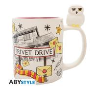 Abystyle harry potter hedwig & privet drive - taza 3d
