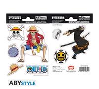 ABYstyle - ONE PIECE - Pegatinas - 16x11cm - Luffy & Law