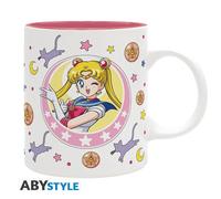 ABYstyle - Taza coleccionable Sailor Moon con diseño de Luna y Patch ABYMUGA674, 320 ml, ideal para café o té, inspirada en la serie anime para fans nostálgicos y amantes del universo mágico del amor