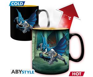 Abystyle - taza termo-reactiva dc comics batman & joker - producto ofi