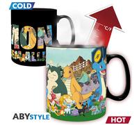 ABYstyle Taza termo-reactiva Pokemon Atrapa todos – 460 ml – Producto oficial – Cerámica Premium