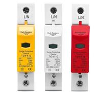 AC 1P 20KA 40KA 60KA 275V 385V 420V Protector contra sobretensiones doméstico dispositivo descargador de bajo voltaje carril Din