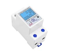 AC 230V 50/60Hz 60/80A monofásico LCD pantalla Digital vatímetro consumo de energía energía Din Rail medidor eléctrico kWh retroiluminación