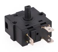 AC 250V 16A Selector de interruptor giratorio 3 Pin 5 Pin para aplicaciones de calentador eléctrico (3 pines)