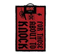 AC/DC For Those About To Knock Zerbino 60x40cm Alfombra PYRAMID INTERNATIONAL