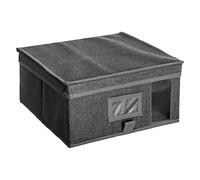 AC-Deco - Caja de almacenamiento (tamaño mediano), color gris