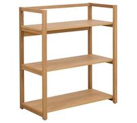 AC Design Furniture Lars - Estantería Rectangular (3 baldas y Estructura de Madera de Roble tratada al Aceite, 80 x 40 x 93,3 cm)