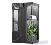 AC Infinity CLOUDLAB 632D, 90x60x180cm Tienda de campaña 2 en 1, con Postes más Gruesos de 2,5cm, Lona Mylar de Diamante 2000D, Soporte Controlador para Cultivo hidropónico Interior