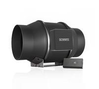 AC Infinity CLOUDLINE PRO S6, 150mm silencioso ventilador de conducto en línea de con controlador de velocidad, ventilador de escape de ventilación para calefacción, tiendas de campaña, hidroponía