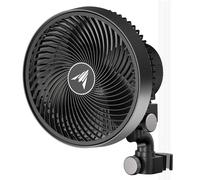 AC Infinity CLOUDRAY S9, 23cm Ventilador de clip para tienda de cultivo de con motor EC rediseñado de larga duración, 10 velocidades de viento dinámicas personalizadas y oscilación de 10