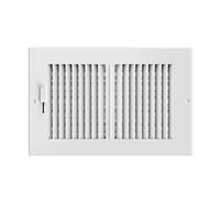 AC Infinity Rejilla de ventilación de 6 x 10 pulgadas, repuesto de rejilla de ventilación blanca HVAC, rejillas de ventilación de acero resistente para registros de techo, pared y suelo