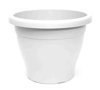 AC - Maceta Mediterránea - Plástico Resistente - Ideal para el Hogar, Plantas, Jardín, Decoración. - Cuidado de Plantas - Forma Redonda - Ø 35 cm - Color Blanco