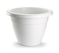AC - Maceta Terracota - Plástico Resistente - Ideal para el Hogar, Plantas, Jardín, Decoración. - Cuidado de Plantas - Forma Redonda - Ø 60 cm - Color Blanco
