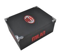 AC Milan Juego de 10 piezas de almacenamiento baúl con esquinas de metal 144001