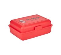 AC Milan SNABOX - Fiambrera con 2 compartimentos interiores, de plástico orgánico, producto oficial, color rojo