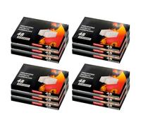 AC - Pack de 12 Paquetes de 48 Pastillas para encender Fuegos - Encendido de barbacoas, chimeneas, hogueras, cocinas de leña, Estufas - Color Blanco