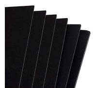 AC - Pack de 6 láminas de cartón pluma, 5 mm, soportes para presentaciones, maquetas, base de cuadros, manualidades, decoración (Negro, 50 x 70 cm)