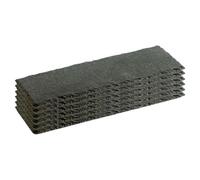 AC - Pack de 6 Platos de Pizarra - Forma Rectangular - Platos Llanos de Piedra Natural para Servir Alimentos, quesos, Aperitivos - 30 x 10 cm