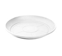 AC - Plato para Maceta Mediterranea - Fabricado en Polipropileno - Ideal para el Hogar, Plantas, Jardín, Decoración. - Cuidado de Plantas - Forma Redonda - Ø 20,4 cm - Color Blanco