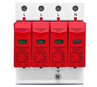 AC SPD 3P+N 30KA~60KA B ~385VAC Protector contra sobretensiones doméstico Dispositivo protector de descarga de bajo voltaje