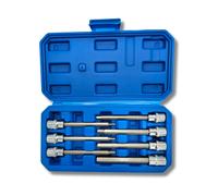 AC Tools Juego de llaves Allen de vaso largas, 7 piezas de primera calidad. Longitud 110mm Medidas: 3 4 5 6 7 8 10 Maletín incluido.