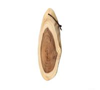 Acacia Tabla de cortar de madera para camping, irregular, rectangular, natural, 35 x 17 cm