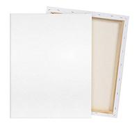 Acan Lienzo Blanco para Pintar 50 x 60 cm, 100% algodón, Grosor 1,5 cm, válido para Todo Tipo de Pinturas: acrílica, óleo, Acuarela, Ideal para Aficionados a la Pintura y Profesionales