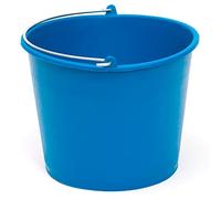 Acan Pamex - Cubo engomado de plástico Reciclado con asa metálica, Recipiente Multiusos, Limpieza, jardinería, Color Azul, 6 litros, 17,6 x 23 cm