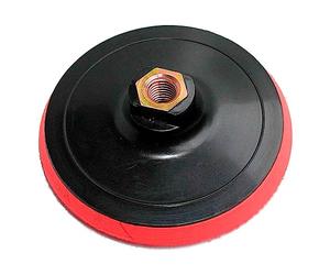 ACAN Tradineur - Disco de lijado, plato compatible con lijadoras, pulidoras, amoladoras angulares, incluye enganche de rosca, 8500 RPM, pulir, lijar, Ø 150 mm