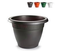 Acan Tradineur - Maceta Redonda Terracota - Fabricado en Plástico - Macetero Apto para Exterior e Interior del hogar - Ø 40 cm - Color Surtido