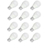 Acan Tradineur - Pack de 12 bombillas LED estándar, globo, G45, E27, 9W equivalente a 81W, 810 lúmenes, 3000K, luz amarilla cálida nergética F, 20000 horas - 8,9 x 4,5 cm