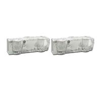Acan Tradineur - Pack de 2 Caja de 3 Vasos Modelo Galassia - Capacidad: 300 ml - Fabricado en Vidrio Resistente - Apto para lavavajillas - Tamaño aprox: Ø 8 x 9 cm - 6 Uds Totales