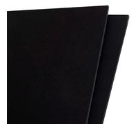 Acan Tradineur - Pack de 2 láminas de cartón pluma, grosor de 5 mm, manualidades, soporte para presentaciones, maquetas, base de cuadros, decoración (Negro, 50 x 70 cm)