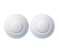 Acan Tradineur - Pack de 2 Platos Llanos - Modelo París - Ø 23 cm - Vidrio - Apto para lavavajillas y microondas - Ideal para el hogar, Cocina y hostelería