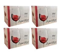 Acan Tradineur - Pack de 24 Copas - Modelo Degustacion - Capacidad: 590 ml - Ideal para Vino - Aptas para lavavajillas - Tamaño Aprox: Ø 7 x 21,4 cm