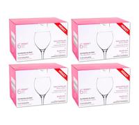 Acan Tradineur - Pack de 24 Copas - Modelo Misket - Capacidad: 365 ml - Ideal para Vino - Aptas para lavavajillas - Tamaño Aprox: Ø 7,5 x 18 cm