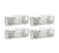 Acan Tradineur - Pack de 4 Cajas de 3 Vasos Modelo Galassia - 30 abricado en Vidrio Resistente - Apto para lavavajillas - 12 Uds Totales