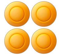 ACAN Tradineur - Pack de 4 Platos Modelo Lys Ambar Hondo - 19,5 cm - Material Resistente - Apto para lavavajillas y microondas - Ideal para el hogar, cocina y hosteleria.
