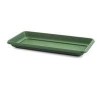 Acan Tradineur - Plato Jardinera de 80 cm - Macetero, Maceta para Plantas y Flores Rectangular - Fabricado en Plástico - 7 x 36,5 x 77,5 cm - Color Verde