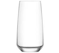 Acan Tradineur - Set de 6 Vasos Altos de Cristal Lal, Base Gruesa, Resistentes, Aptos para lavavajillas, refrescos, Agua, Bebidas, 14,5 x 7,5 cm, 480 ml