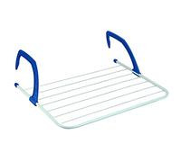 Acan Tradineur - Tendedero Plegable para balcón o radiador, 7 Metros de tendido, Metal y plástico, Soporte para Tender Ropa, 63 x 49,5 x 17 cm, Color Aleatorio