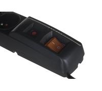 Acar f5 base múltiple 1,5 m 5 salidas ac interior negro