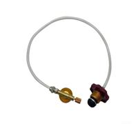 Accarugty Adaptador de válvula de repuesto para recipiente de gas para estufa de camping, conector de llenado de tanque de propano butano con tubo transparente, accesorio de cocina portátil al aire