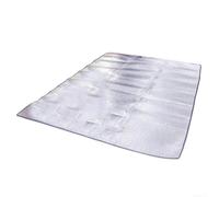 Accarugty Alfombrilla de aluminio para camping, manta de picnic impermeable, hoja de suelo de tienda de campaña, almohadilla térmica para dormir, alfombrilla de sombra de playa, aislamiento de espuma