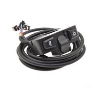 Accarugty Interruptor de 3 vías de repuesto, Interruptor del acelerador de 22 mm, Interruptor de luz de scooter eléctrico, Interruptor de faro de bicicleta eléctrica (negro)