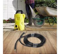 Accarugty Manguera de alta presión para modelos Karcher K2-K7, tubo de pulverización de agua de conexión rápida de máquina de limpieza con capa reforzada de fibra (15 m)