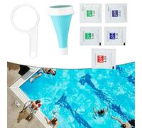 Accarugty Probador digital de calidad del agua 6 en 1 para piscinas y spas con control de aplicación, mide la temperatura de pH Orp, gestión de datos en la nube, calibración de 5 puntos