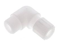 Accesorio de compresión codo 12x10mm & G1/2'' PVDF con rosca macho 10 bar