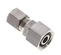 Accesorio de compresión recto de acero inoxidable 8S y 12S con rótula 400 bar Cono de sellado con junta tórica de FKM ISO 8434-1